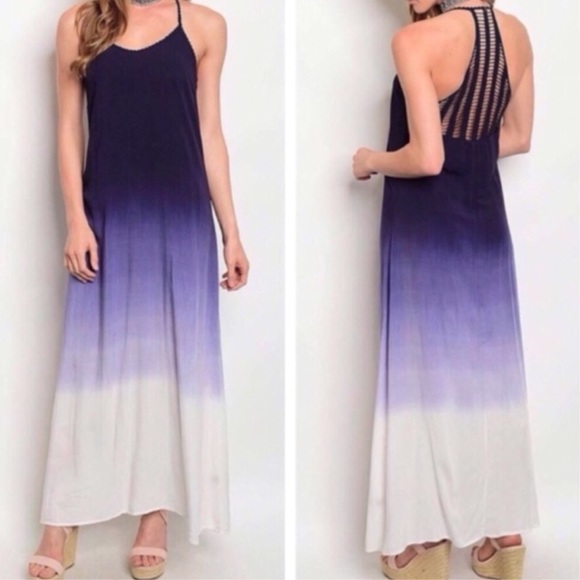 Dresses & Skirts - Navy Ombré Maxi Dress Dresses & Skirts - Navy Ombré Maxi Dress